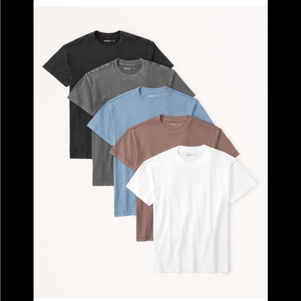Abercrombie and Fitch 5 pack tee size XS New